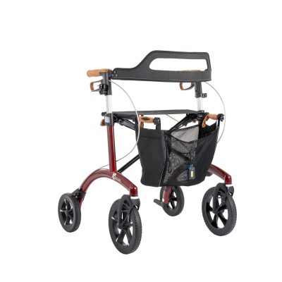 SALJOL Allround AR62 XL rollatorius su 52 cm pločio sėdyne, Barolo Red spalvos
